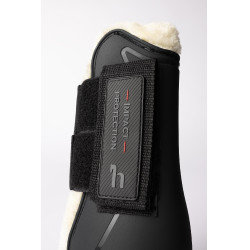Gamaschen mit Kunstfell Horze Armour Airflow Schwarz