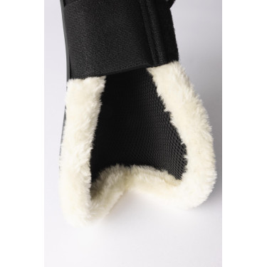 Gamaschen mit Kunstfell Horze Armour Airflow Schwarz