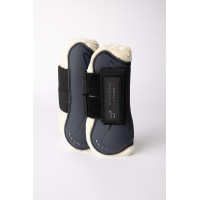 Gamaschen mit Kunstfell Horze Armour Airflow Schwarz