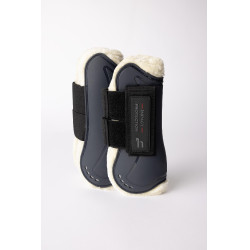 Gamaschen mit Kunstfell Horze Armour Airflow Marine Marineblau