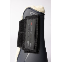 Gamaschen mit Kunstfell Horze Armour Airflow Marine Marineblau