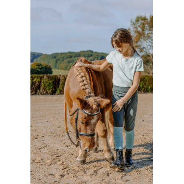 Kinder-Leggings Birdy Equithème Khaki Gr&uuml;n