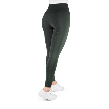Reitleggings Equithème Fanny Damen Khaki Gr&uuml;n