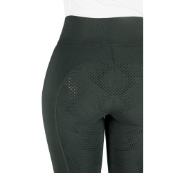 Reitleggings Equithème Fanny Damen Khaki Gr&uuml;n