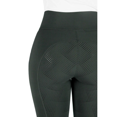 Reitleggings Equithème Fanny Damen Khaki Gr&uuml;n