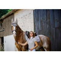 Turnierpolo Equithème Suzanne Damen Weiß Wei&szlig;