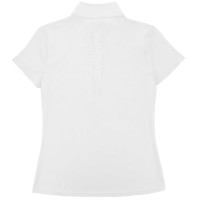 Turnierpolo Equithème Suzanne Damen Weiß Wei&szlig;
