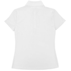 Turnierpolo Equithème Suzanne Damen Weiß Wei&szlig;