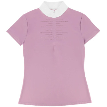 Turnierpolo Equithème Suzanne Damen Malve Lila