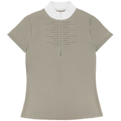 Turnierpolo Equithème Suzanne Damen Maulwurf Braun