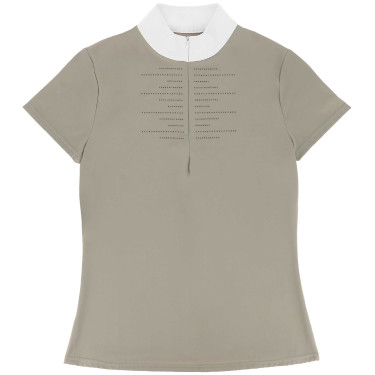 Turnierpolo Equithème Suzanne Damen Maulwurf Braun