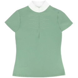 Turnierpolo Equithème Suzanne Damen Hellgrün Grün Turnierpolo Equithème Suzanne Damen Hellgrün Grün