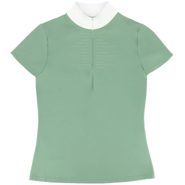 Turnierpolo Equithème Suzanne Damen Hellgrün Grün Turnierpolo Equithème Suzanne Damen Hellgrün Grün