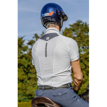 Equithème Chris Herren-Turnierpoloshirt Weiß Wei&szlig;