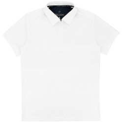 Equithème Chris Herren-Turnierpoloshirt Weiß Wei&szlig;