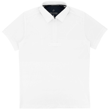 Equithème Chris Herren-Turnierpoloshirt Weiß Wei&szlig;