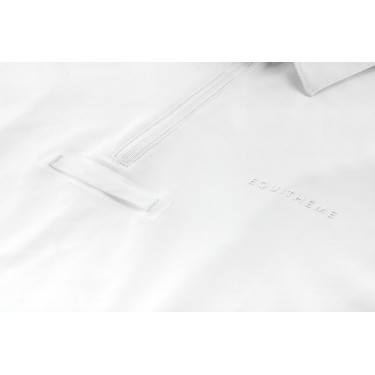 Equithème Chris Herren-Turnierpoloshirt Weiß Wei&szlig;