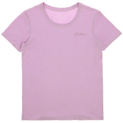 Kinder- und Junior-T-Shirt Je t'aime Equithème Bonnie Malve Lila