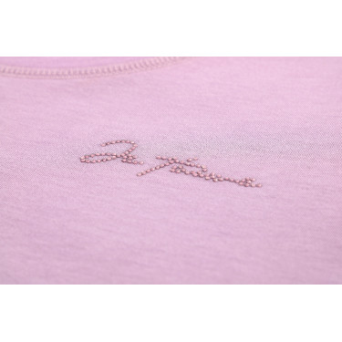 Kinder- und Junior-T-Shirt Je t'aime Equithème Bonnie Malve Lila