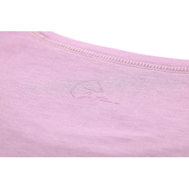 Kinder- und Junior-T-Shirt Je t'aime Equithème Bonnie Malve Lila