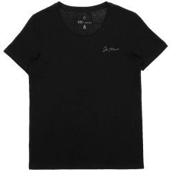 T-Shirt Je t’aime Equithème Bonnie Damen Schwarz