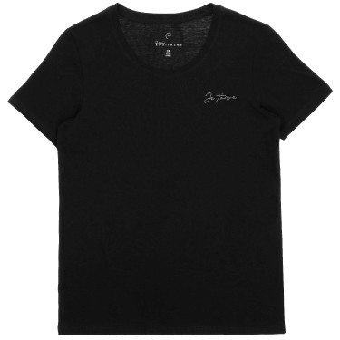 T-Shirt Je t’aime Equithème Bonnie Damen Schwarz