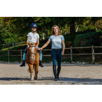T-Shirt Je t’aime Equithème Bonnie Damen Schwarz