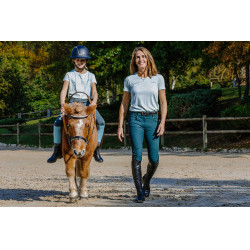 T-Shirt Je t’aime Equithème Bonnie Damen Grün / Minze