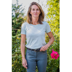 T-Shirt Je t’aime Equithème Bonnie Damen Grün / Minze