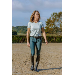 T-Shirt Je t’aime Equithème Bonnie Damen Grün / Minze