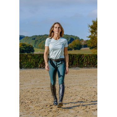 T-Shirt Je t’aime Equithème Bonnie Damen Grün / Minze