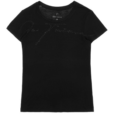 T-Shirt Ich liebe dich Equithème Tessie Damen Schwarz