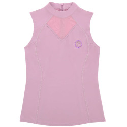 Ärmelloses T‑Shirt Je t’aime Equithème Carla Damen Malve Lila Ärmelloses T‑Shirt Je t’aime Equithème Carla Damen Malve Lila