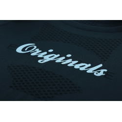 Nahtloses Kurzarm-T-Shirt Equithème Elena Damen Marine Marineblau