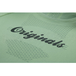 Nahtloses Kurzarm-T-Shirt Equithème Elena Damen Khaki Gr&uuml;n