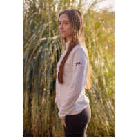 Pénélope Violette Damen-Sweatshirt Ecru Wei&szlig;