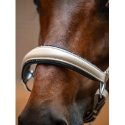 Equestrian Stockholm Anatomic-Lederhalfter mit Glitzer Sand Beige Equestrian Stockholm Anatomic-Lederhalfter mit Glitzer Sand Beige