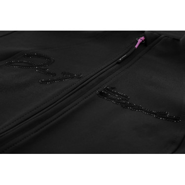 Jacke Je t'aime Equithème Ilona Kinder Schwarz