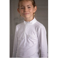 Turnierpolo Eden by Pénélope Bruges Mesh Weiß Wei&szlig;