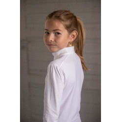 Turnierpolo Eden by Pénélope Bruges Mesh Weiß Wei&szlig;