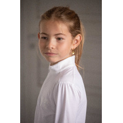 Turnierpolo Eden by Pénélope Bruges Mesh Weiß Wei&szlig;