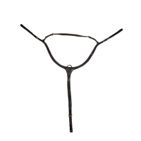 Brustblatt mit Martingal Dy'on D Collection Schwarz Brustblatt mit Martingal Dy'on D Collection Schwarz