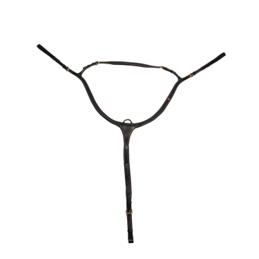 Brustblatt mit Martingal Dy'on D Collection Schwarz