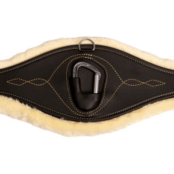 Anatomischer Gurt Schaffell Kentucky Schwarz