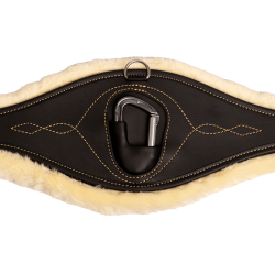 Anatomischer Gurt Schaffell Kentucky Schwarz