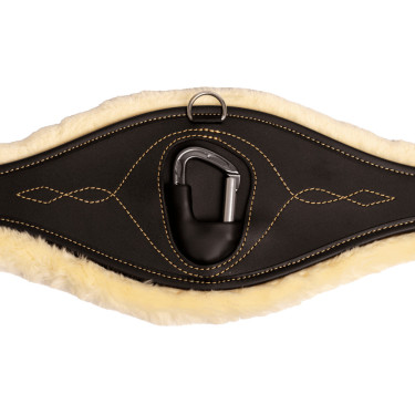 Anatomischer Gurt Schaffell Kentucky Schwarz