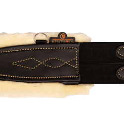 Anatomischer Gurt Schaffell Kentucky Schwarz