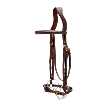 Trensenzaum mit verstellbarem Hannoverschem Reithalfter D Collection by Dy'on Braun Trensenzaum mit verstellbarem Hannoverschem Reithalfter D Collection by Dy'on Braun