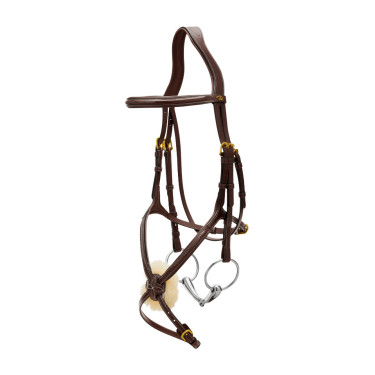 Reithalfter mit kombiniertem Nasenriemen D Collection by Dy'on Braun Reithalfter mit kombiniertem Nasenriemen D Collection by Dy'on Braun