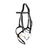 Reithalfter mit kombiniertem Nasenriemen New English Collection by Dy'on Braun